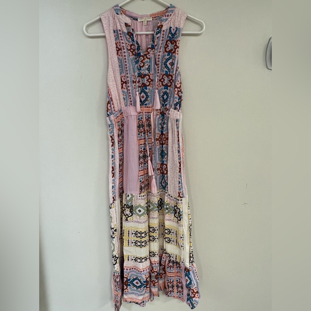 Multi color long girls dress